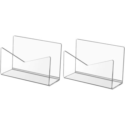 OEM Soporte Para Cartas - Acrílico Transparente - 22 Cm X 12 Cm X 15 Cm - Para Oficina Escuela Tienda - 2 Unidades OEM Soporte Para Cartas - Acrílico Transparente - 22 Cm X 12 Cm X 15 Cm - Para Oficina Escuela Tienda - 2 Unidades