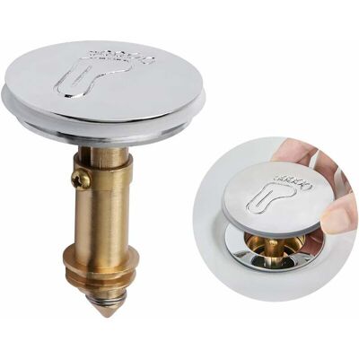 OEM Bouchon De Baignoire Escamotable - Laiton Massif Chromé - Diamètre 42 Mm - Pour Siphon 43 Mm - 1 Pièce OEM Bouchon De Baignoire Escamotable - Laiton Massif Chromé - Diamètre 42 Mm - Pour Siphon 43 Mm - 1 Pièce