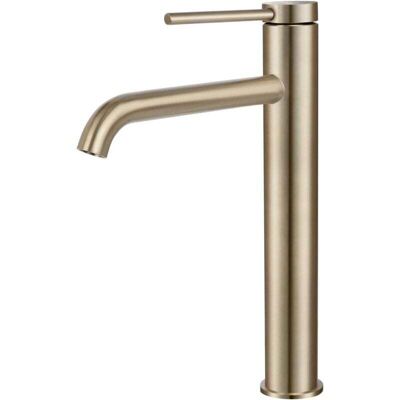 OEM Grifo Lavabo Alto - Acero Inoxidable 304 Dorado Cepillado - Cartucho Cerámico - Aireador De Burbujas - 1 Unidad OEM Grifo Lavabo Alto - Acero Inoxidable 304 Dorado Cepillado - Cartucho Cerámico - Aireador De Burbujas - 1 Unidad