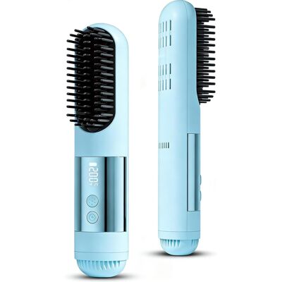 OEM Stijltangborstel - 3 Temperaturas - Ion Negativo - Revestimiento Cerámico - Para Todo Tipo De Cabello - 1 Unidad - Azul OEM Stijltangborstel - 3 Temperaturas - Ion Negativo - Revestimiento Cerámico - Para Todo Tipo De Cabello - 1 Unidad - Azul