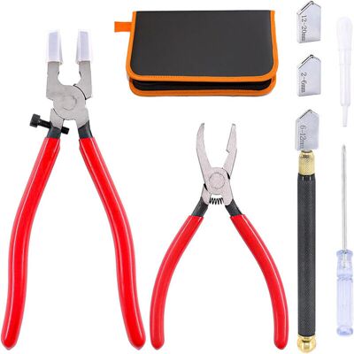 OEM Juego De 9 Piezas Con 2 Cuchillas, Kit De Herramientas Para Cortar Vidrio, Pinzas Y Alicates Curvos, Juego De Cortadores De Vidrio Con Puntas De Goma, Cortador De Vidrio Con Punta De Carburo Rellena D OEM Juego De 9 Piezas Con 2 Cuchillas, Kit De Herramientas Para Cortar Vidrio, Pinzas Y Alicates Curvos, Juego De Cortadores De Vidrio Con Puntas De Goma, Cortador De Vidrio Con Punta De Carburo Rellena D
