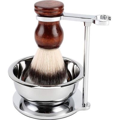 OEM Stand De Rasoir Inoxydable De Luxe + Bol De Savon À Raser Avec Brosse À Raser, Compatible Avec Gillette Fusion, Rasoir De Sécurité À Double Bord, Rasoir À Cartouche OEM Stand De Rasoir Inoxydable De Luxe + Bol De Savon À Raser Avec Brosse À Raser, Compatible Avec Gillette Fusion, Rasoir De Sécurité À Double Bord, Rasoir À Cartouche