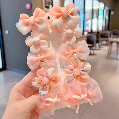 OEM Un Juego De 10 Pinzas Para El Pelo Rosas Con Motivo Floral,fiestas Y Uso Diario,lazo Rosa Anaranjado OEM Un Juego De 10 Pinzas Para El Pelo Rosas Con Motivo Floral,fiestas Y Uso Diario,lazo Rosa Anaranjado