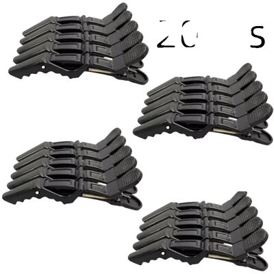OEM Pinzas Para El Cabello, Diseño Antideslizante, Plástico Resistente, 20 Unidades, Color Negro. OEM Pinzas Para El Cabello, Diseño Antideslizante, Plástico Resistente, 20 Unidades, Color Negro.