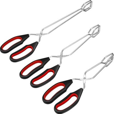 OEM Paquete De 3 Piezas: Pinzas De De Acero Inoxidable, Tijeras Calor De 9/11/12 Pulgadas, Mango De Silicona Voltear Parrillas, Universal Cocinar OEM Paquete De 3 Piezas: Pinzas De De Acero Inoxidable, Tijeras Calor De 9/11/12 Pulgadas, Mango De Silicona Voltear Parrillas, Universal Cocinar