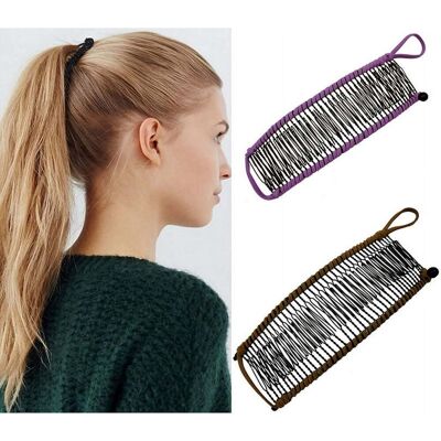 OEM Paquete De Dos Pinzas Para El Cabello Tipo Banana, Pinzas De Peine Para Mujer, Pinzas Para Estirar La Coleta Para Cabello Rizado Y Voluminoso, Pinzas De Estilista (morado + Marrón, 40 Dientes). OEM Paquete De Dos Pinzas Para El Cabello Tipo Banana, Pinzas De Peine Para Mujer, Pinzas Para Estirar La Coleta Para Cabello Rizado Y Voluminoso, Pinzas De Estilista (morado + Marrón, 40 Dientes).