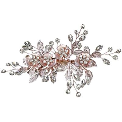 OEM Peine Para Pelo - Adorno Para Cabello Con Flores Y Perlas - Para Boda Fiesta O Evento Formal - 1 Unidad OEM Peine Para Pelo - Adorno Para Cabello Con Flores Y Perlas - Para Boda Fiesta O Evento Formal - 1 Unidad