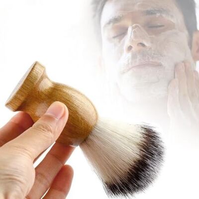 OEM Brocha De Afeitar, Brocha Con Mango De Madera Maciza, Fabricada A Mano Con Auténtico Pelo De Tejón, Para Una Piel Suave Y Un Afeitado Húmedo Con Navaja OEM Brocha De Afeitar, Brocha Con Mango De Madera Maciza, Fabricada A Mano Con Auténtico Pelo De Tejón, Para Una Piel Suave Y Un Afeitado Húmedo Con Navaja
