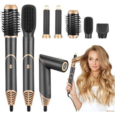 OEM 5-en-1 Air Styler Sèche-cheveux- -boucleurs Auto-wrap,brosse Thermique Brushing Avec 5 Accessoires, Brosse Soufflante OEM 5-en-1 Air Styler Sèche-cheveux- -boucleurs Auto-wrap,brosse Thermique Brushing Avec 5 Accessoires, Brosse Soufflante