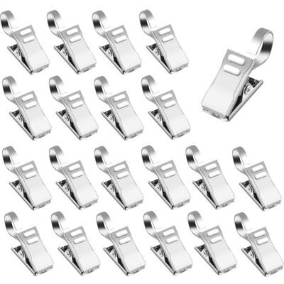 OEM 120 Piezas Pinzas Para Cortinas, Pinzas De Acero Inoxidable, Clips Metálicos Con Gancho Para Cortinas De Baño Y Ventanas, Fotos, Luces OEM 120 Piezas Pinzas Para Cortinas, Pinzas De Acero Inoxidable, Clips Metálicos Con Gancho Para Cortinas De Baño Y Ventanas, Fotos, Luces