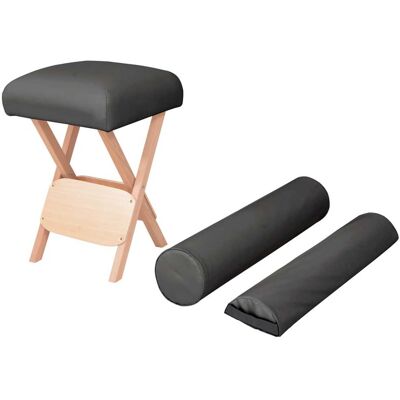 Maisonchic Modelo 317940 Taburete de masaje - Plegable, negro Maisonchic Modelo 317940 Taburete de masaje - Plegable, negro