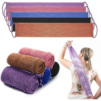 OEM Set De 5 Piezas De Esponjas Exfoliantes Africanas, Paño De Doble Cara Con Asas, Cepillo Exfoliante Suave Y Áspero, Morado + Azul + Marrón + Negro + Rosa OEM Set De 5 Piezas De Esponjas Exfoliantes Africanas, Paño De Doble Cara Con Asas, Cepillo Exfoliante Suave Y Áspero, Morado + Azul + Marrón + Negro + Rosa