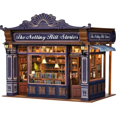 OEM Modelo Para Armar, Rompecabezas De Madera Para Armar, Soporte Decorativo Para Libros Hecho A Mano, Notting Hill Story OEM Modelo Para Armar, Rompecabezas De Madera Para Armar, Soporte Decorativo Para Libros Hecho A Mano, Notting Hill Story