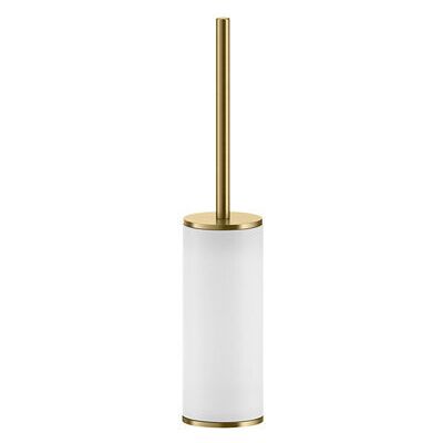 Juego De Escobillas De Pedestal Gessi Inciso, Contenedor Blanco Juego De Escobillas De Pedestal Gessi Inciso, Contenedor Blanco