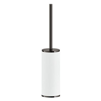 Juego De Escobillas De Pedestal Gessi Inciso, Contenedor Blanco Juego De Escobillas De Pedestal Gessi Inciso, Contenedor Blanco