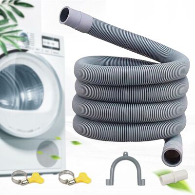 OEM Manguera De Desagüe Para Lavadora, Manguera De Extensión De 1,5 M, Manguera De Desagüe Universal, Con Soporte Y Abrazaderas, Para Lavadoras Y Lavavajillas -crezuo OEM Manguera De Desagüe Para Lavadora, Manguera De Extensión De 1,5 M, Manguera De Desagüe Universal, Con Soporte Y Abrazaderas, Para Lavadoras Y Lavavajillas -crezuo