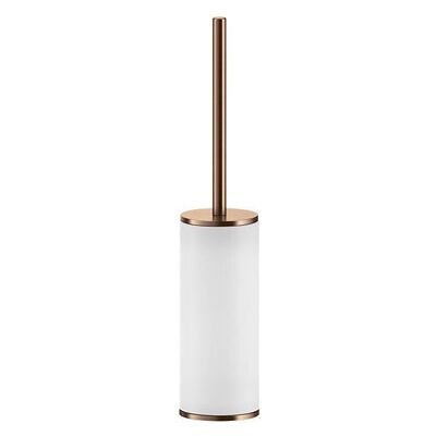 Juego De Escobillas De Pedestal Gessi Inciso, Contenedor Blanco Juego De Escobillas De Pedestal Gessi Inciso, Contenedor Blanco