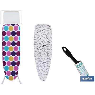 COFAN Pack De Tabla De Plancha 120 X 38 Cm ,funda Y Rodillo Quitapelusas COFAN Pack De Tabla De Plancha 120 X 38 Cm ,funda Y Rodillo Quitapelusas