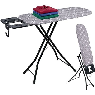 Tabla De Planchar Y Vapor Relaxdays Para Planchas Y Alisadores, 109,5 X 35 Cm, Estación Plegable De Planchado, Gris Tabla De Planchar Y Vapor Relaxdays Para Planchas Y Alisadores, 109,5 X 35 Cm, Estación Plegable De Planchado, Gris