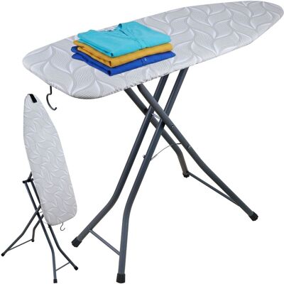 Relaxdays Tabla De Planchar Y De Vapor Para Planchas Y Vaporizadores, 109,5 X 35,5 Cm, Estación Para Colgar, Gris Relaxdays Tabla De Planchar Y De Vapor Para Planchas Y Vaporizadores, 109,5 X 35,5 Cm, Estación Para Colgar, Gris