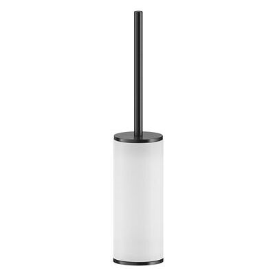 Juego De Escobillas De Pedestal Gessi Inciso, Contenedor Blanco Juego De Escobillas De Pedestal Gessi Inciso, Contenedor Blanco