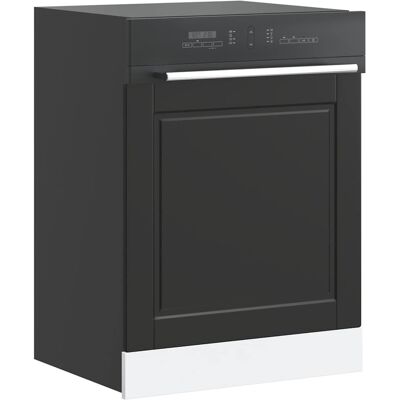 Panel Para Lavavajillas Porto Madera Contrachapada Negro Vidaxl Panel Para Lavavajillas Porto Madera Contrachapada Negro Vidaxl