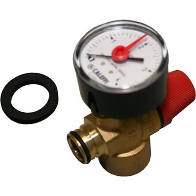 BUDERUS Bosch Válvula De Seguridad + Manómetro, 7099030 BUDERUS Bosch Válvula De Seguridad + Manómetro, 7099030