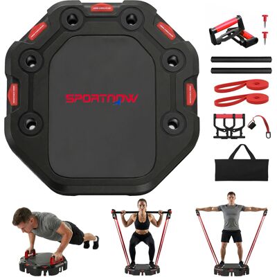 JHY DESIGN Tabla De Flexiones Ajustable 7 En 1 Con Bandas De Resistencia, Ruedas, Anclaje Para Puerta Y Diseño Plegable. JHY DESIGN Tabla De Flexiones Ajustable 7 En 1 Con Bandas De Resistencia, Ruedas, Anclaje Para Puerta Y Diseño Plegable.