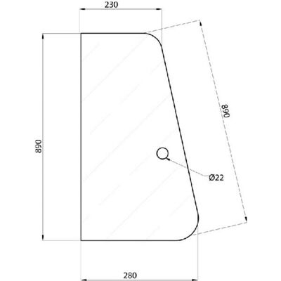 KRAMP Ventanilla De Puerta Parte Delantera Universal D7013 KRAMP Ventanilla De Puerta Parte Delantera Universal D7013
