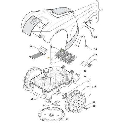 Tarjeta M.am2000 Cepillos 10a No Fw Rev2 Original Stiga - 112600249/0 Tarjeta M.am2000 Cepillos 10a No Fw Rev2 Original Stiga - 112600249/0