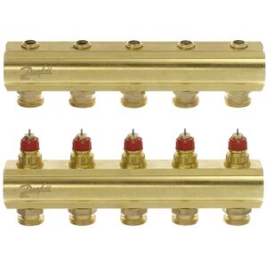 Danfoss Distribuidor Fhf-5 Para Suelo Radiante, 5 Circuitos, Sin Indicador De Caudal, 088u0505 Danfoss Distribuidor Fhf-5 Para Suelo Radiante, 5 Circuitos, Sin Indicador De Caudal, 088u0505