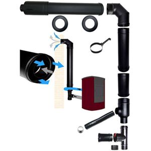 MBM - Kit de ventilación coaxial para estufa de pellets - Italia MBM - Kit de ventilación coaxial para estufa de pellets - Italia