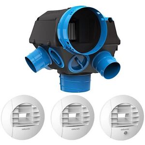 Fujitsu - Kit VMC SF Hygrocosy 6 sanitarios + 3 bocchettes - 6 sanitarios - kit de ventilación Fujitsu - Kit VMC SF Hygrocosy 6 sanitarios + 3 bocchettes - 6 sanitarios - kit de ventilación