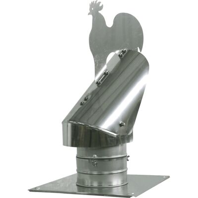 SPIROFLEX Diseño De Sombrerete De Chimenea De 350 Mm Con Sistema Anti-tiro Descendente Y Extracción De Aire Con Placa De Techo Adicional. SPIROFLEX Diseño De Sombrerete De Chimenea De 350 Mm Con Sistema Anti-tiro Descendente Y Extracción De Aire Con Placa De Techo Adicional.