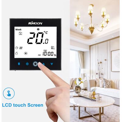 OEM Termostato Digital Kkmoon Para Calefacción Por Suelo Radiante Eléctrica, Con Sensor De Suelo Y Aire, Ahorro De Energía, Ca 95-240v 16a, Pantalla Táctil Lcd, Controlador De Temperatura Ambiente OEM Termostato Digital Kkmoon Para Calefacción Por Suelo Radiante Eléctrica, Con Sensor De Suelo Y Aire, Ahorro De Energía, Ca 95-240v 16a, Pantalla Táctil Lcd, Controlador De Temperatura Ambiente