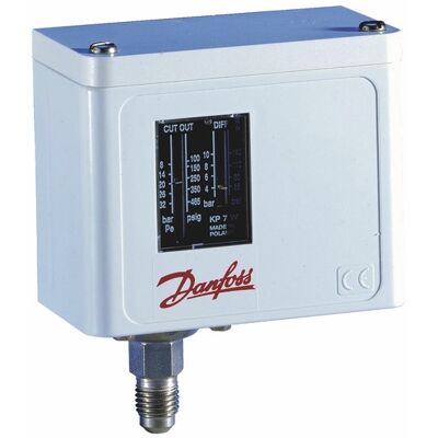 Danfoss KP1 Interruptor de Presión - Mecánico, -0,2-7,5 bar, SPDT, 1/4 flare Danfoss KP1 Interruptor de Presión - Mecánico, -0,2-7,5 bar, SPDT, 1/4 flare