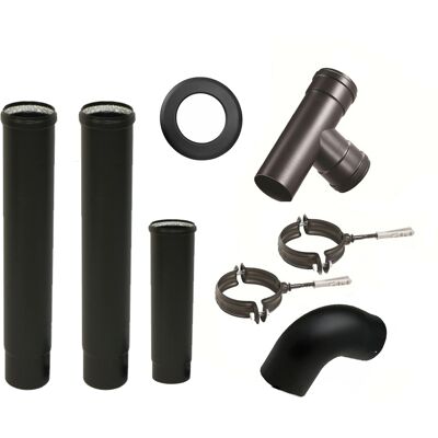 MBM Kit De Tubos Para Estufas De Pellets De 80 Mm De Diámetro MBM Kit De Tubos Para Estufas De Pellets De 80 Mm De Diámetro