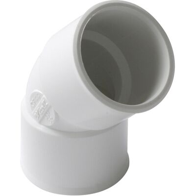NICOLL Codo De 45° De Pvc Blanco Ff 40 NICOLL Codo De 45° De Pvc Blanco Ff 40