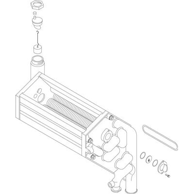 BUDERUS Bosch Intercambiador De Calor 23/24w (con Junta), 73031 BUDERUS Bosch Intercambiador De Calor 23/24w (con Junta), 73031