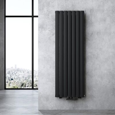 Radiador de baño doporro 160x54cm Panel vertical conexión central antracita Radiador de baño doporro 160x54cm Panel vertical conexión central antracita