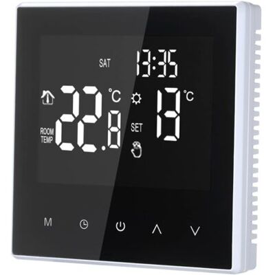 OEM Termostato 16a Para Calefacción Por Suelo Radiante, Controlador Digital De Temperatura, Ciclo Semanal Programable, Calefacción Eléctrica - Termostato De Ambiente Para Hogar, Escuela, Oficina OEM Termostato 16a Para Calefacción Por Suelo Radiante, Controlador Digital De Temperatura, Ciclo Semanal Programable, Calefacción Eléctrica - Termostato De Ambiente Para Hogar, Escuela, Oficina