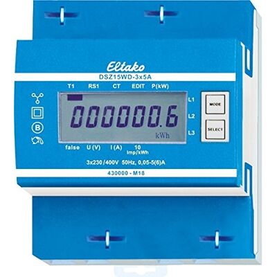 Medidor de Energía Eltako DSZ15WD-3x5A MID - Digital, Trifásico, 5A Máx Medidor de Energía Eltako DSZ15WD-3x5A MID - Digital, Trifásico, 5A Máx