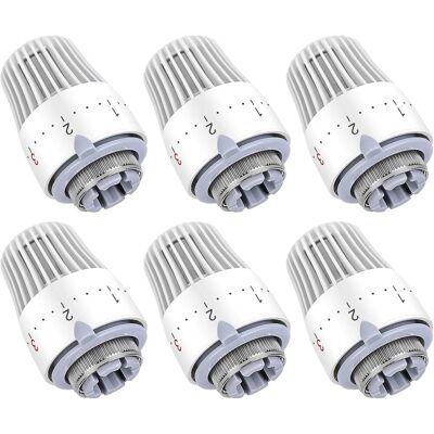 OEM Cabezal De Válvula Termostática Para Radiador: 6 Piezas. Cabezal Termostático Para Radiador, Termostato Para Radiador, Válvula Termostática Para Radiador, Cabezal Termostático Conectado M30 X 1.5, Bla OEM Cabezal De Válvula Termostática Para Radiador: 6 Piezas. Cabezal Termostático Para Radiador, Termostato Para Radiador, Válvula Termostática Para Radiador, Cabezal Termostático Conectado M30 X 1.5, Bla