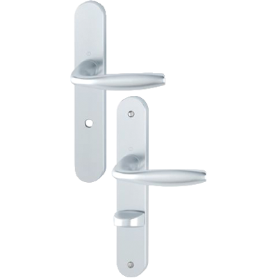 Hoppe - Juego De Puerta Sobre Placa Nueva York Condena Wc Anodizado Plata F1 - 1810/300m - Entr.195mm - 3282251 Hoppe - Juego De Puerta Sobre Placa Nueva York Condena Wc Anodizado Plata F1 - 1810/300m - Entr.195mm - 3282251