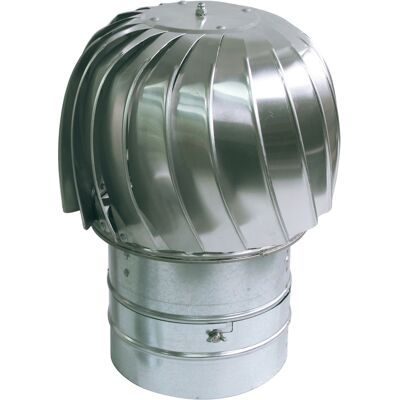 SPIROFLEX Sombrerete De Chimenea De Aluminio Con Extractor De Aire, 130 Mm De Diámetro. SPIROFLEX Sombrerete De Chimenea De Aluminio Con Extractor De Aire, 130 Mm De Diámetro.