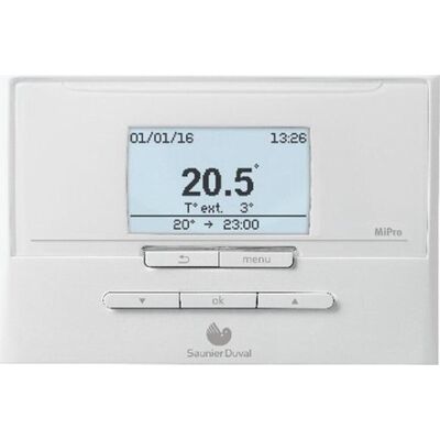 SAUNIER DUVAL Saunier-duval Mipro Regulador De Calefacción Blanco Eficiente SAUNIER DUVAL Saunier-duval Mipro Regulador De Calefacción Blanco Eficiente