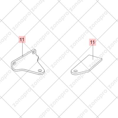 Soportes De Montaje Faac/genius 414/415/g-bat (para 1 Actuador) - 6020083 Soportes De Montaje Faac/genius 414/415/g-bat (para 1 Actuador) - 6020083