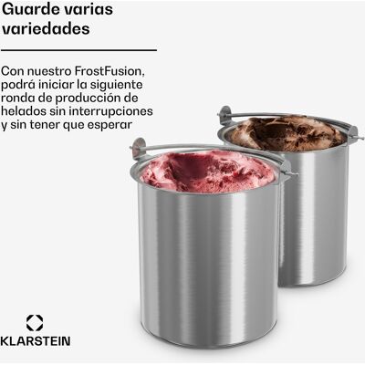 Klarstein Frostfusion Depósito De Hielo 1 Litro Acero Inoxidable Inoxidable Resistente A Arañazos Apto Para Lavavajillas Klarstein Frostfusion Depósito De Hielo 1 Litro Acero Inoxidable Inoxidable Resistente A Arañazos Apto Para Lavavajillas