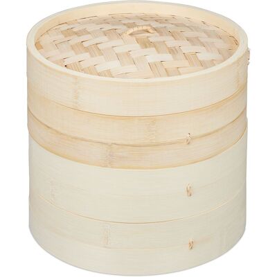 HELLOSHOP26 Vaporera Tradicional De Bambú De 3 Niveles 24 Cm Para Cocina Sana Verduras Dim Sum Natural 130010366 HELLOSHOP26 Vaporera Tradicional De Bambú De 3 Niveles 24 Cm Para Cocina Sana Verduras Dim Sum Natural 130010366