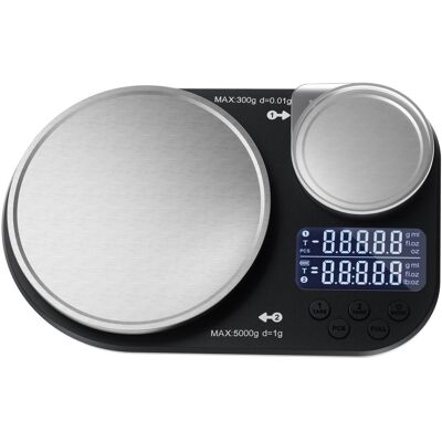 OEM Balanza De Cocina Digital De Doble Plataforma, Pesa Hasta 5 Kg Y 300 G, Balanza Digital Con Plataforma De Pesaje De Acero Inoxidable, Ideal Para Cocinar, Hornear Y Preparar Alimentos. OEM Balanza De Cocina Digital De Doble Plataforma, Pesa Hasta 5 Kg Y 300 G, Balanza Digital Con Plataforma De Pesaje De Acero Inoxidable, Ideal Para Cocinar, Hornear Y Preparar Alimentos.